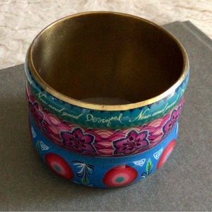 Desigual 3-Dimensional Oversized Bangle Cuff Multicolored “New and Good”
